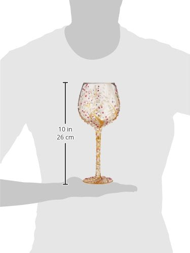 Lolita Glassware Lolita from Enesco Bling 10th Wine Glass, 10", Multicolor - DimpzBazaar.com