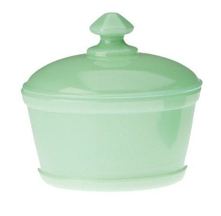 Mosser Glass Jadeite Round Butter Dish / Tub from Mosser - DimpzBazaar.com