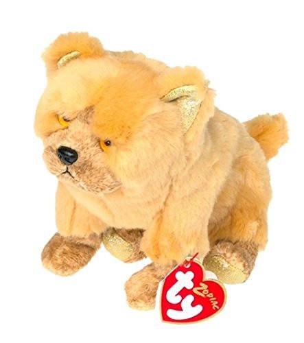 Ty Beanie Babies Ty Beanie Babies - Zodiac Fluffly Dog with Gold Paw bottoms [Toy] - DimpzBazaar.com