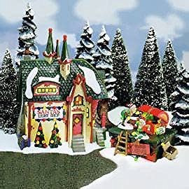 Department 56 Dept 56 Buildings SANTA'S LIGHT SHOP 56397 North Pole Series New - DimpzBazaar.com