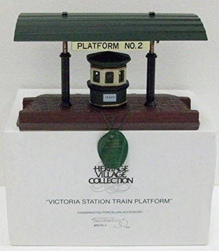 Department 56 Dept. 56 Heritage Village Collection "Victoria Station Train Platform" #55751 - DimpzBazaar.com