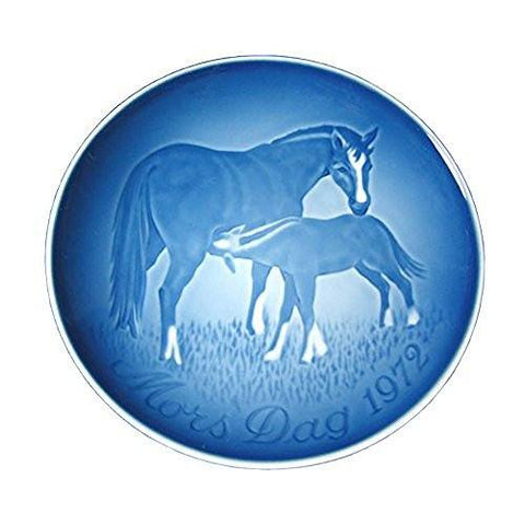 Bing & Grondahl BING & GRONDAHL 1972 Mother's Day Porcelin Plate - Mare & Foal - DimpzBazaar.com