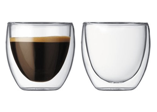 Bodum Bodum Pavina 2.5-Ounce Double-Wall Thermo Glasses (Espresso/Shot), Set of 2 - DimpzBazaar.com