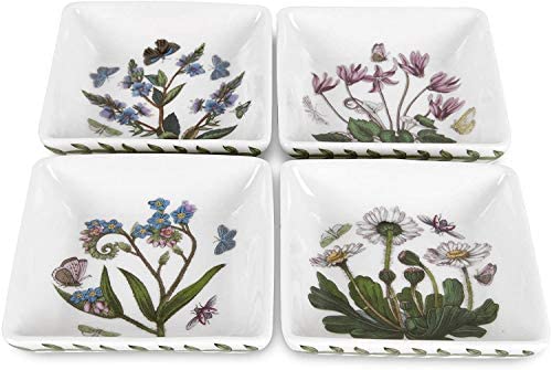 Portmeirion Portmeirion Botanic Garden Set of 4 Square Mini Dishes - DimpzBazaar.com