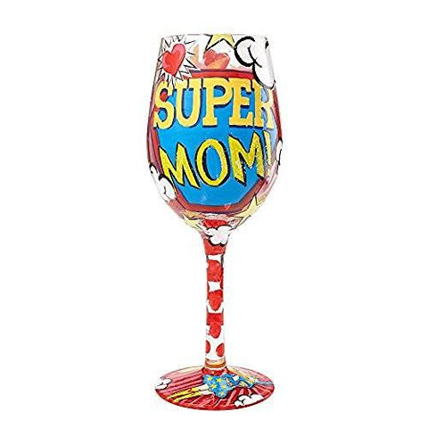Enesco Lolita Wine Glass Super Mom - Enesco - DimpzBazaar.com