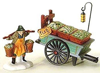 Department 56 Chelsea Market Fish Monger & Cart (Set of 2)Â - Department 56 (Retired) - DimpzBazaar.com