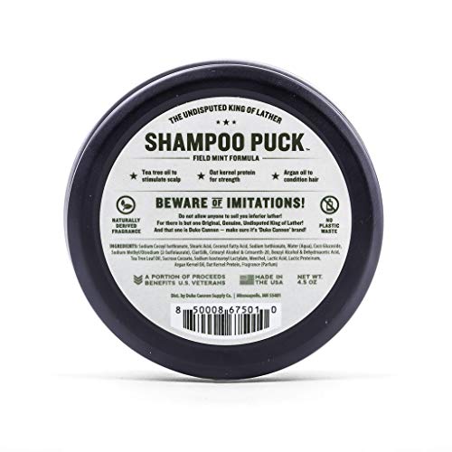 Duke Cannon Duke Cannon Supply Co. Mens Shampoo Puck, 4.5 oz. - Field Mint | Sulfate-free - DimpzBazaar.com
