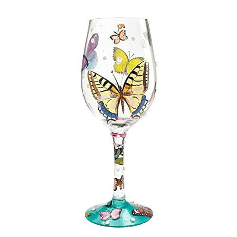 Enesco Lolita Lolita by Enesco Butterfly Wishes Wine Glass - DimpzBazaar.com