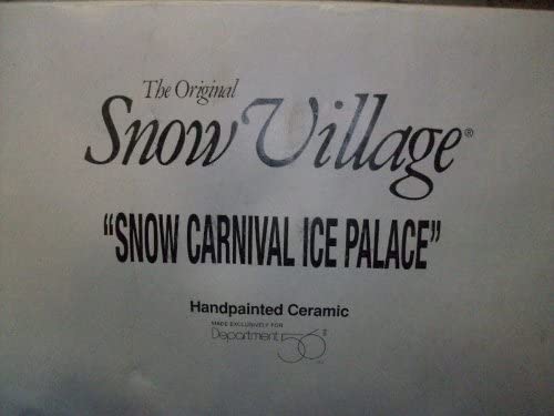 Baby Cakes Department 56 Snow Village's Snow Carnival Ice Palace - Retired - DimpzBazaar.com