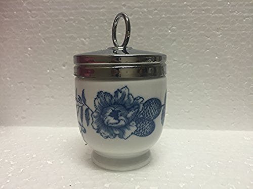 Royal Worcester Royal Worcester Egg Coddler Rhapsody Pattern Single Egg Blue Floral - DimpzBazaar.com