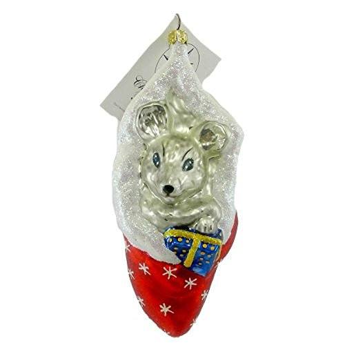 Christopher Radko Radko SQUEAKLES 00SP56 Ornament Mouse Christmas New - DimpzBazaar.com