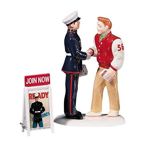 Department 56 Department 56 Original Snow Village Congraulations....Recruit! Set of 2 - DimpzBazaar.com