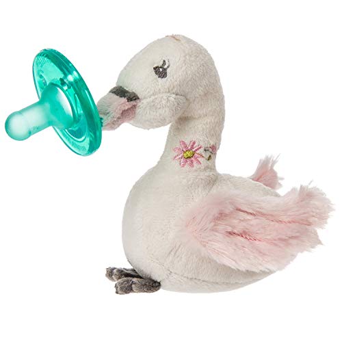 Mary Meyer Mary Meyer WubbaNub Infant Soothie Pacifier with Plush Toy ~ Itsy Glitzy Swan - DimpzBazaar.com