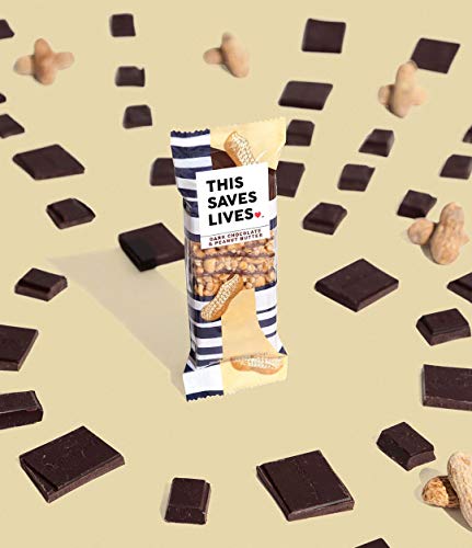 This Bar Saves Lives This Bar Saves Lives Chewy Granola Bars, Dark Chocolate Peanut Butter, 12 Pack | Gluten Free Snacks Breakfast Bars, Kosher, Non GMO Snack Bar for Adults & Kids | 1.4 oz Bars - DimpzBazaar.com