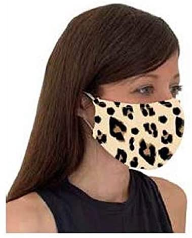 8 Oak Lane 8 Oak Lane Face Masks Non-Medical Washable Set of 2 Poly Spandex Beige Pink - DimpzBazaar.com