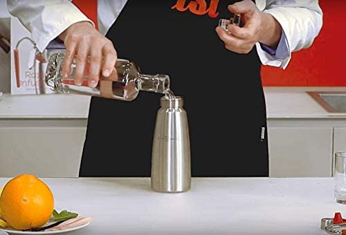 iSi North America iSi 272201 Rapid Infusion Set for iSi Gourmet Whippers, Polished Stainless/Red - DimpzBazaar.com