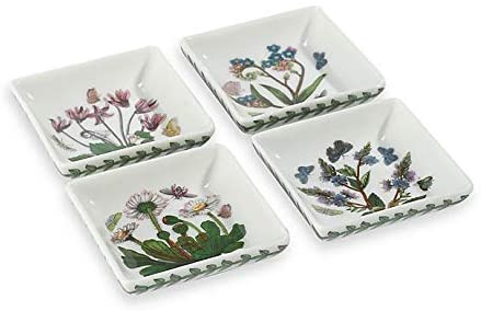 Portmeirion Portmeirion Botanic Garden Set of 4 Square Mini Dishes - DimpzBazaar.com