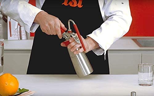 iSi North America iSi 272201 Rapid Infusion Set for iSi Gourmet Whippers, Polished Stainless/Red - DimpzBazaar.com