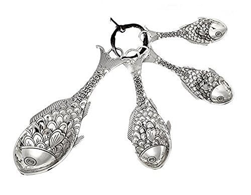 Ganz Ganz 4-Piece Measuring Spoons Set, Fish (ER32652) - DimpzBazaar.com