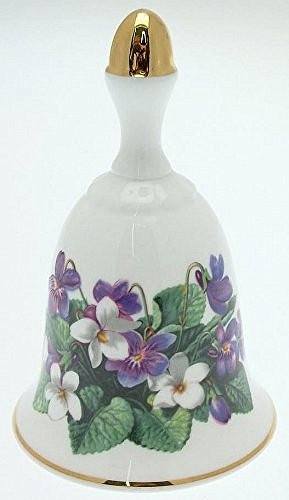 Danbury Mint Danbury Mint Sumner Collection Wildflower Bells - Sweet Violet Design - April - CLT351 - DimpzBazaar.com
