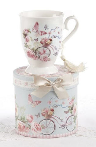 Delton Porcelain Tea / Coffee Mug in Gift Box - Cycle by Delton - DimpzBazaar.com