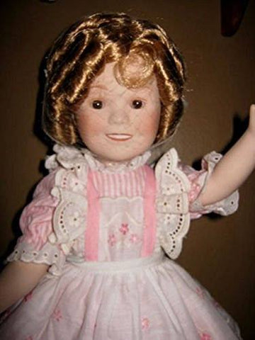 Ideal Shirley Temple 1982 Shirley Temple Porcelain Doll, Movable Limbs & Original Dress, 16" - DimpzBazaar.com