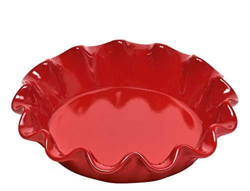 Emile Henry Emile Henry Pie Plate - Rouge 10 1/2" - Ruffled - DimpzBazaar.com