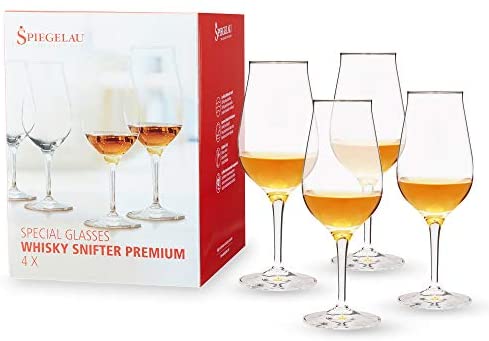 Spiegelau Spiegelau 14.9 x 14.9 x 20.2 cm Whisky Snifter Premium Glass, Set of 4, Transparent - DimpzBazaar.com