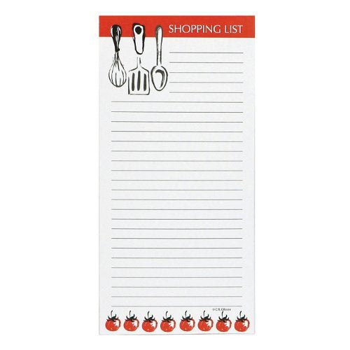 CR. Gibson C.R. Gibson Magnetic, 75 Sheet, Shopping List Pad - A La Carte by CR. Gibson - DimpzBazaar.com