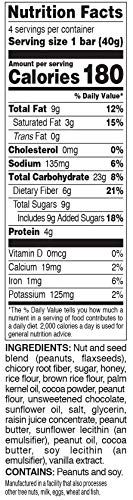 This Bar Saves Lives This Bar Saves Lives Chewy Granola Bars, Dark Chocolate Peanut Butter, 12 Pack | Gluten Free Snacks Breakfast Bars, Kosher, Non GMO Snack Bar for Adults & Kids | 1.4 oz Bars - DimpzBazaar.com