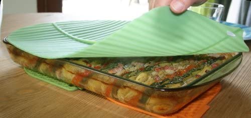 Charles Viancin Charles Viancin The Banana Leaf Lid Medium & Large Silicone Suction Lid & Food Cover (Set of 2) - DimpzBazaar.com