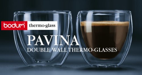 Bodum Bodum Pavina 2.5-Ounce Double-Wall Thermo Glasses (Espresso/Shot), Set of 2 - DimpzBazaar.com