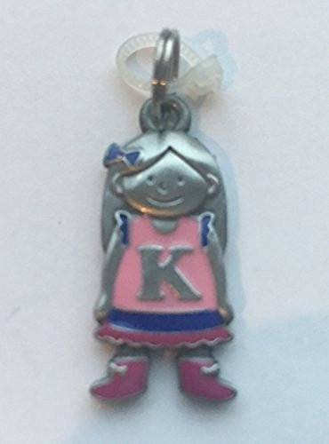 Ganz Initial Kid's Tag - Girl - K by Ganz New 2016 Pattern Charm - DimpzBazaar.com