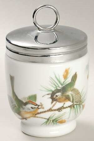 Royal Worcester Royal Worcester Single Egg Coddler & Lid Bird, insect and worm - DimpzBazaar.com