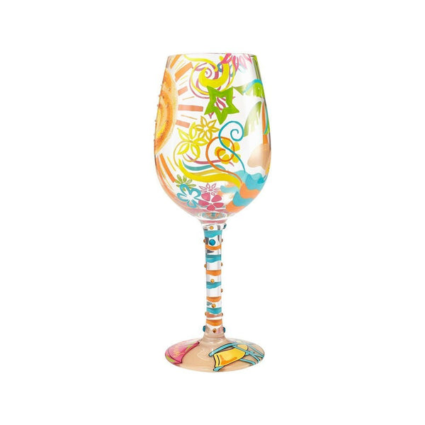 Enesco Lolita Enesco Lolita Wine Glass Here Comes Summer - DimpzBazaar.com