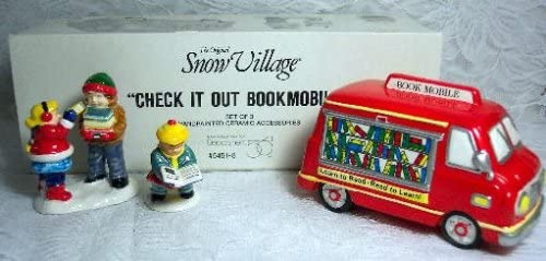 Department 56 Department 56 - Check It Out Bookmobile (Set of 3) - DimpzBazaar.com
