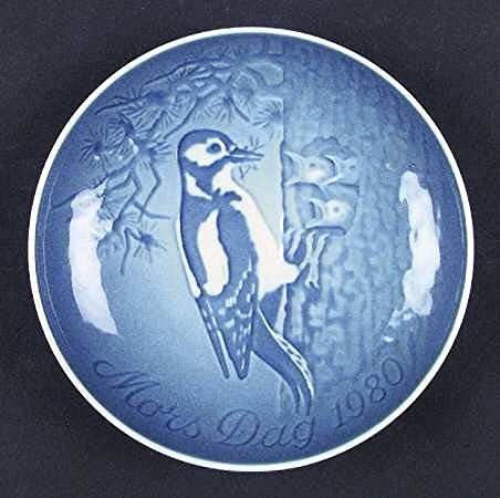 Bing & Grondahl 1980 Bing & Grondahl Mother's Day Plate - Woodpecker & Young - DimpzBazaar.com