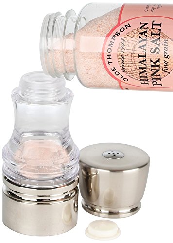 Olde Thompson Olde Thompson 7.5" Tahoe - Pepper mill and salt shaker set - Brushed nickel plated - DimpzBazaar.com