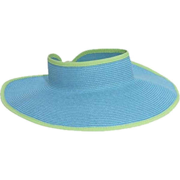 San Diego Hat Company San Diego Hat Company Women's Ultrabraid Visor with Ribbon Binding, and Sweatband - DimpzBazaar.com