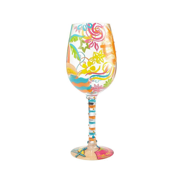 Enesco Lolita Enesco Lolita Wine Glass Here Comes Summer - DimpzBazaar.com