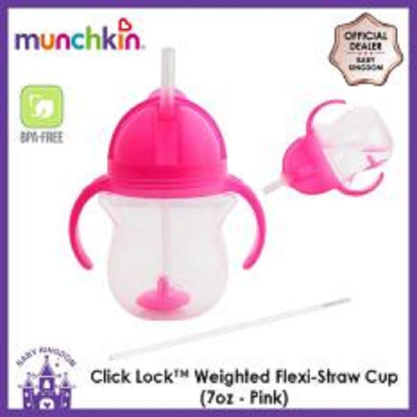 Munchkin Munchkin Click Lock 7 Ounce Weighted Flexi-Straw Cup - DimpzBazaar.com