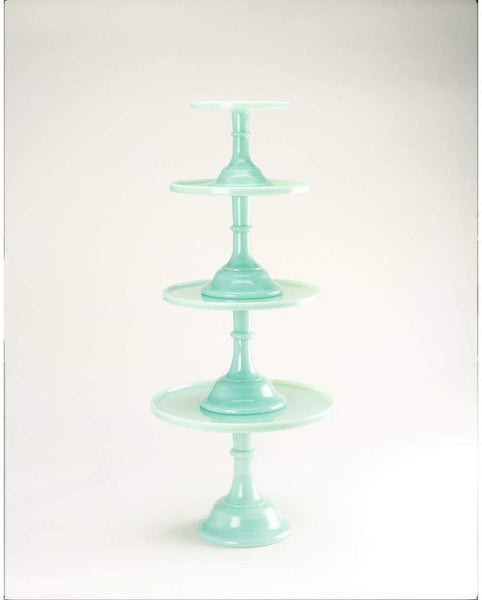 Mosser Glassware Mosser Jadeite Cake Stand 24010J , 10" - DimpzBazaar.com