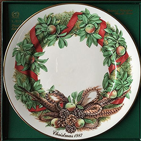 Lenox Lenox 1987 Colonial Christmas Wreath Plate, Pennsylvania, The Seventh Colony - DimpzBazaar.com