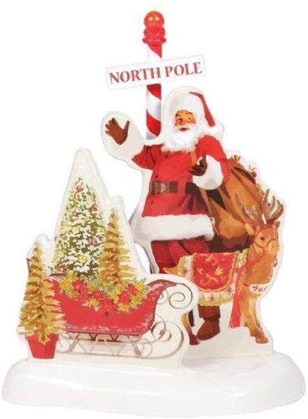 Department 56 Department 56 Original Snow Village The North Pole House Lighted Building, 7.4-inch Height - DimpzBazaar.com