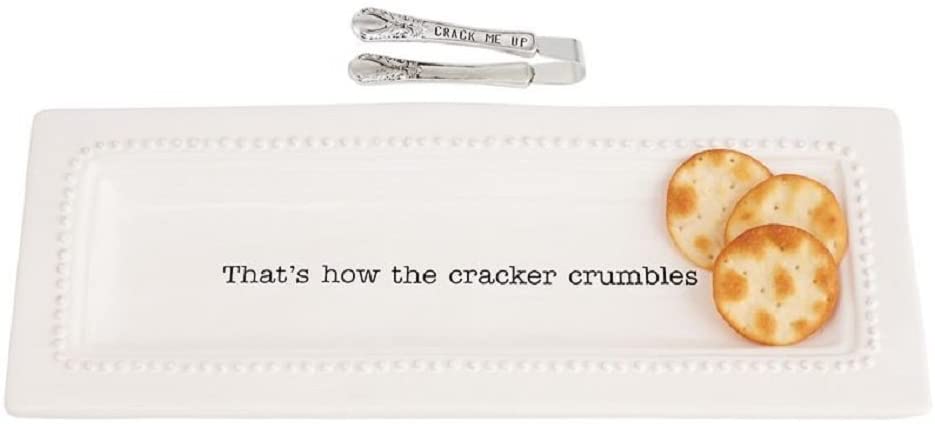 Mud Pie Mud Pie CIRCA CRACKER DISH & TONG SET - DimpzBazaar.com