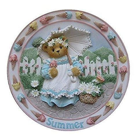 Cherished Teddies Cherished Teddies - Summer - 6" Decorative Teddy Bear Plate - DimpzBazaar.com