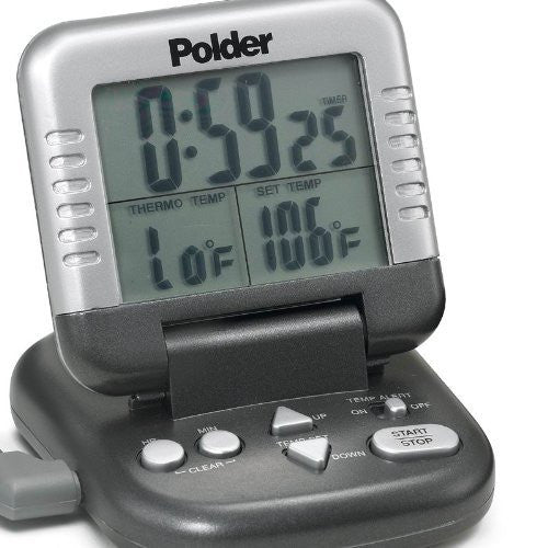 Polder Polder Digital In-Oven Thermometer/Timer, Graphite Color with Ultra Replacement Probe - DimpzBazaar.com