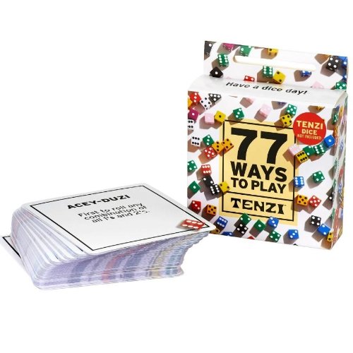 TENZI 77 Ways to Play Tenzi - All Ages Dice Party Game Add-On Card Set - DimpzBazaar.com