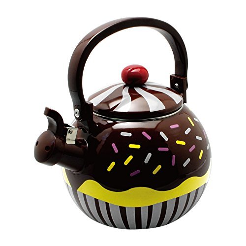 Supreme Housewares Gourmet Art Enamel-on-Steel Whistling Kettle - DimpzBazaar.com