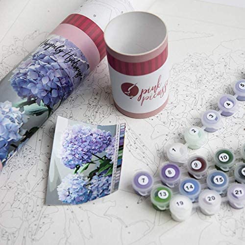 Pink Picasso Pink Picasso Adult Paint by Numbers Kit 16x20 (Happily Hydrangea) - DimpzBazaar.com
